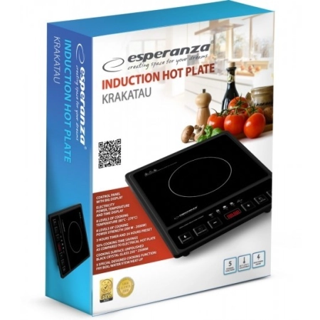 Kuchenka elektryczna płyta indukcyjna 2000W timer Esperanza